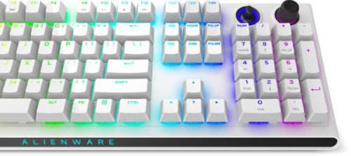 Alienware Tri-Mode AW920K keyboard Gaming USB + RF Wireless + Bluetooth White