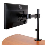 StarTech.com Desk Mount Monitor Arm for up to 34" (17.6lb/8kg) VESA Compatible Displays - Articulating Pole Mount Single Monitor Arm - Ergonomic Height Adjustable Monitor Mount - Desk Clamp/Grommet