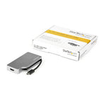 StarTech.com USB C Multiport Video Adapter w/ HDMI, VGA, Mini DisplayPort or DVI - USB Type C Monitor Adapter to HDMI 2.0 or mDP 1.2 (4K 60Hz) - VGA or DVI (1080p) - Space Gray Aluminum