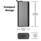 BTI 65W USB-C AC Adapter with 8 output voltages for all USB-C devices up to 65W - UK Connections