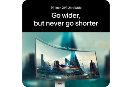 LG 39GX90SA-W computer monitor 99.1 cm (39") 3440 x 1440 pixels Wide Quad HD OLED White