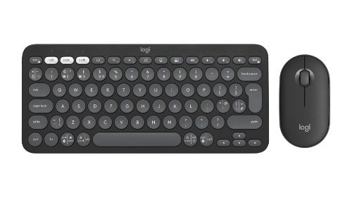 Logitech 920-012233 keyboard Mouse included Universal RF Wireless + Bluetooth QWERTY UK English Graphite