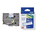 Brother TZE-253 DirectLabel blue on white Laminat 24mm x 8m for Brother P-Touch TZ 3.5-24mm/HSE/36mm/6-24mm/6-36mm