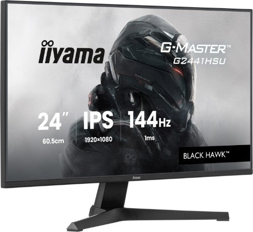 iiyama Get ahead with the 24" G2441HSU Black Hawk monitor with IPS Panel Technology and 1ms MPRT