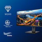 Philips B Line 346B1C/00 computer monitor 86.4 cm (34") 3440 x 1440 pixels Quad HD LCD Black