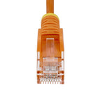 StarTech.com 5m Orange Slim CAT6 Ethernet Cable, Snagless, 100W PoE, UTP, LSZH, 28AWG Pure Bare Copper Wire, Slim RJ45 Network Patch Cord w/Strain Reliefs, Individually Tested