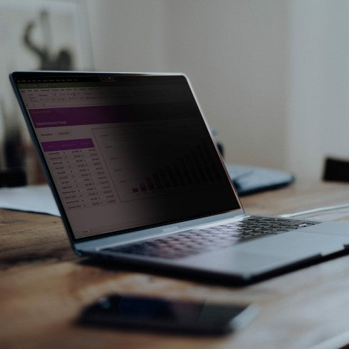 StarTech.com 14.1-inch 16:10 Flip-Up Privacy Screen with Touch, Anti-Glare Blue Light Filter, Laptop Monitor Screen Protector, +/- 30 Deg. View Angle