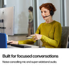 HP Poly Mission 425 Stereo USB Wired Headset Classic