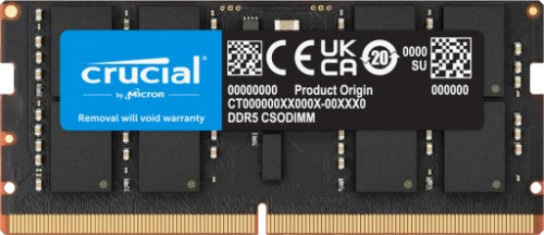 Crucial CT24G64C52CS5 memory module 24 GB 1 x 24 GB DDR5 6400 MT/s 262-pin SO-DIMM