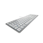 CHERRY KC 6000C FOR MAC keyboard Universal USB QWERTY Nordic Silver