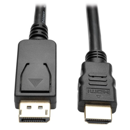 Tripp Lite P582-003-V2 DisplayPort 1.2 to HDMI Adapter Cable (DP with Latches to HDMI M/M), 4K, 3 ft. (0.9 m)