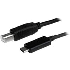 StarTech.com 3ft (1m) USB-B to USB-C Cable, Data Cord, USB 2.0, USB-C Data Transfer Cable