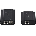 StarTech.com 4-Port USB 2.0 Extender Hub over Single CAT5e/CAT6 Ethernet Cable (RJ45) - 330ft (100m) - USB Extender Hub Adapter Kit - Metal Housing - Externally Powered - 480 Mbps - TAA