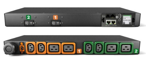 Vertiv Geist MG05M1R1-08P443-3PS6B2H10-S power distribution unit (PDU) 8 AC outlet(s) 0U Black