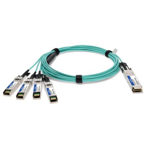 AddOn Networks ADD-QHPCSCI-AOC10M InfiniBand/fibre optic cable 10 m QSFP+ 4x SFP+ AOC Aqua colour