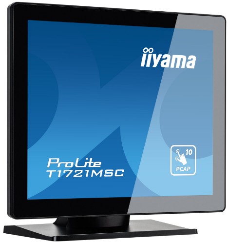iiyama ProLite 17" touchscreen featuring 10 touch points and PCAP technology