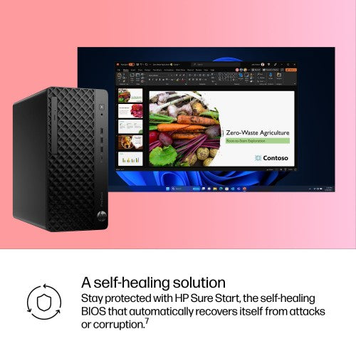 HP ProDesk 4 Tower G1i Desktop AI PC Intel Core Ultra 7 265 32 GB DDR5-SDRAM 1 TB SSD Windows 11 Pro Black