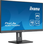 iiyama ProLite 27” QHD IPS technology panel with USB hub and 100Hz refresh rate and 150mm height adjustable stand