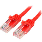 StarTech.com Cat5e Ethernet Patch Cable with Snagless RJ45 Connectors - 0.5 m, Red