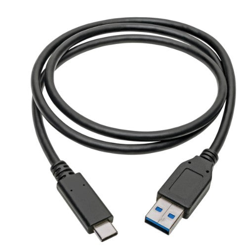 Tripp Lite U428-C03-G2 USB-C to USB-A Cable (M/M), USB 3.2 Gen 2 (10 Gbps), USB-IF Certified, Thunderbolt 3 Compatible, 3 ft. (0.91 m)