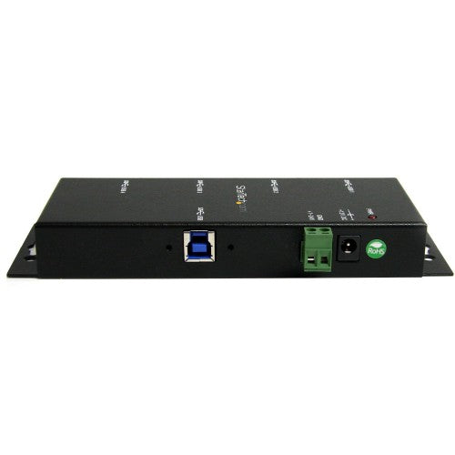 StarTech.com 4-Port USB 3.0 Hub - 5Gbps - Metal Industrial USB-A Hub - Wall or Desk Mountable USB Data Hub - TAA Compliant USB Expander Hub