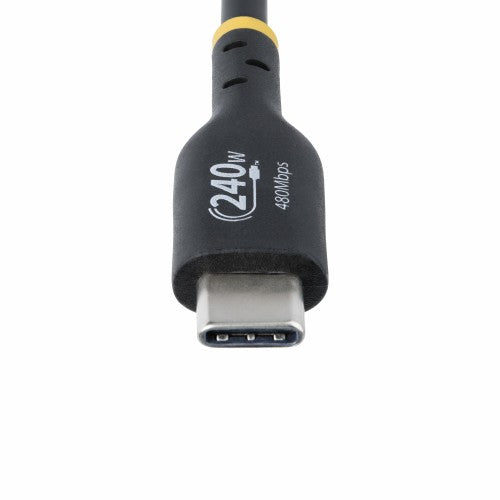 StarTech.com 13ft (4m) USB-C Charging Cable, Charge & Sync, 240W (5A) PD EPR, USB 2.0 Laptop Charger Cable, USB-IF Certified, TPE Jacket - Black USB C Charging Cord