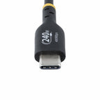 StarTech.com 10ft (3m) USB-C Charging Cable, Charge & Sync, 240W (5A) PD EPR, USB 2.0 Laptop Charger Cable, USB-IF Certified, TPE Jacket - Black USB C Charging Cord