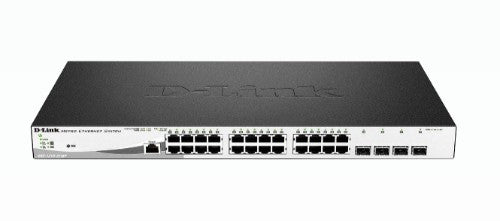 D-Link 28-Port Gigabit PoE+ Smart Managed Switch including 4 x 100/1000Mbps Combo Ports