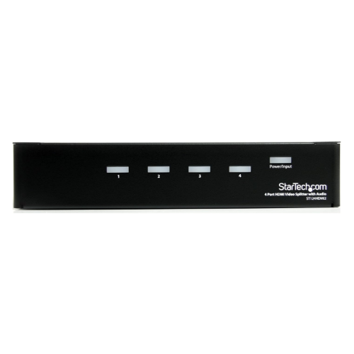 StarTech.com 4-port HDMI splitter and signal amplifier - TAA