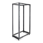 StarTech.com 42U 4-Post Server Rack, 19in Open Frame Rack with 40in (101cm) Mounting Depth and 1323lb (600kg) Weight Capacity, Mobile or Floor Mount IT Rack
