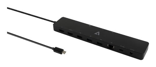 V7 DOCKUCPT2D laptop dock/port replicator Wired USB 3.2 Gen 1 (3.1 Gen 1) Type-C Black