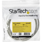 StarTech.com 2m CAT6 Ethernet Cable - Grey CAT 6 Gigabit Ethernet Wire -250MHz 100W PoE RJ45 UTP Network/Patch Cord Snagless w/Strain Relief Individually Tested