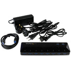 StarTech.com 10-Port USB 3.0 Hub with Charge and Sync Ports - 5Gbps - 2 x 1.5A Ports