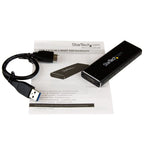 StarTech.com M.2 SSD Enclosure for M.2 SATA SSDs - USB 3.0 (5Gbps) with UASP - TAA