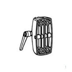 Ergotron 1-1/2" Pole-Mount Brackets, Large Clamp Black