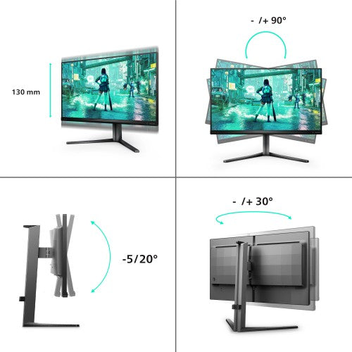 Philips Evnia 3000 25M2N3200U/00 computer monitor 62.2 cm (24.5") 1920 x 1080 pixels Full HD LCD Black