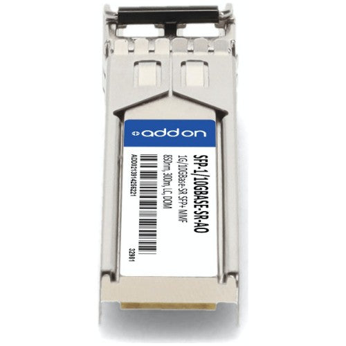 AddOn Networks SFP-1/10GBASE-SR-AO network transceiver module Fiber optic 10000 Mbit/s SFP+ 850 nm