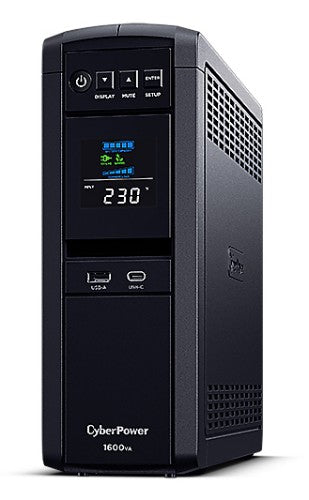 CyberPower CP1600EPFCLCD-UK uninterruptible power supply (UPS) Line-Interactive 1.6 kVA 1000 W 6 AC outlet(s)