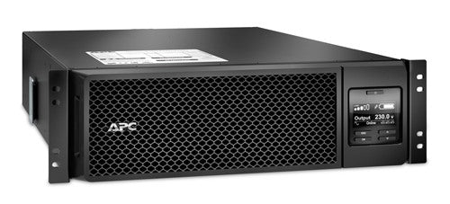 APC Smart-UPS On-Line, 5kVA, Rackmount 3U, 230V, 6x C13+4x C19 IEC outlets, Network Card+SmartSlot, Extended runtime, W/ rail kit, Marine