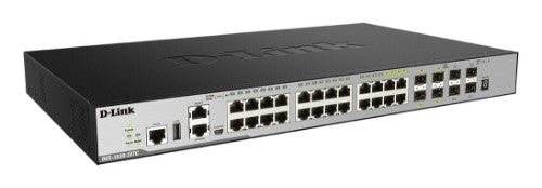 D-Link 24-Port L3 Stackable Managed Gigabit Switch including 4 x 1000BaseT/SFP & 4 x 10GE SFP+