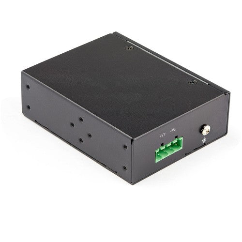 StarTech.com Industrial Gigabit Ethernet PoE Injector - 30W 802.3at PoE+ Midspan 48V-56VDC DIN Rail Power Over Ethernet Injector Adapter - -40C to +75C Cameras/Sensors/WiFi Access
