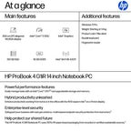 HP ProBook 4 G1iR Intel Core 5 120U Laptop 35.6 cm (14") WUXGA 16 GB DDR5-SDRAM 512 GB SSD Wi-Fi 6E (802.11ax) Windows 11 Pro Silver