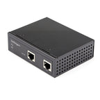 StarTech.com Industrial Gigabit PoE Injector - High Speed/High Power 90W - 802.3bt PoE++ 52V-56VDC DIN Rail UPoE/Ultra Power Over Ethernet Injector Adapter -40C to +75C Rugged - TAA