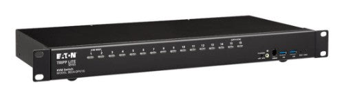 Tripp Lite B024-DPU16 16-Port DisplayPort/USB KVM Switch with Audio/Video and USB Peripheral Sharing, 4K 60 Hz, 1U Rack-Mount