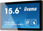 iiyama ProLite TF1634MC-B8X computer monitor 39.6 cm (15.6") 1920 x 1080 pixels Full HD LED Touchscreen Multi-user Black