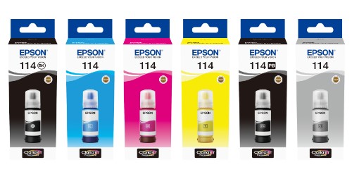 Epson C13T07B140/114 Ink bottle foto black, 6.7K pages 2300 Photos 70ml for Epson ET-8500