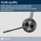 HP Poly Voyager 4320-M Microsoft Teams Certified Headset +BT700 dongle +Charging Stand