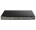 D-Link 48-Port Gigabit Stackable POE+ Smart Managed Switch with 2 x 10GBase-T & 2 x 10G SFP+