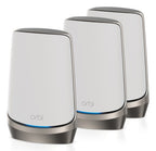 NETGEAR Orbi Quad-band RBKE963 AXE11000 WiFi 6E Mesh System Quad-band (2.4 GHz / 5 GHz-1 / 5 GHz-2 / 6 GHz) Wi-Fi 6 (802.11ax) Grey, White 16 Internal
