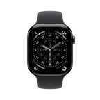 Apple Watch Series 11 GPS + Cellular 46mm Slate Titanium Case with Black Sport Band - S/M